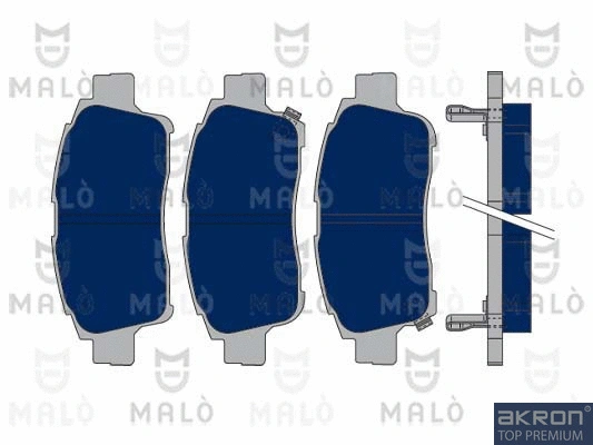 Kit de plaquettes de frein, frein à disque AKRON-MALÒ 1050130