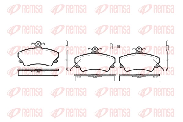 Kit de plaquettes de frein, frein à disque REMSA 0409.02