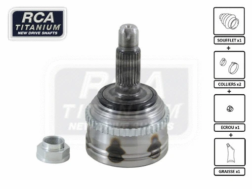 Jeu de joints, arbre de transmission RCA FRANCE RV06A