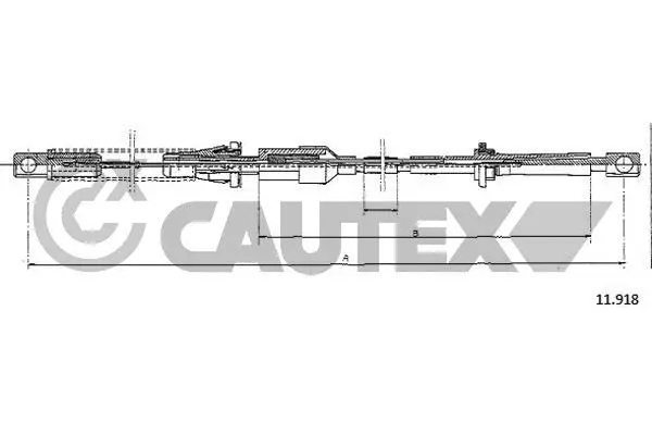 Câble d'accélération CAUTEX 761464