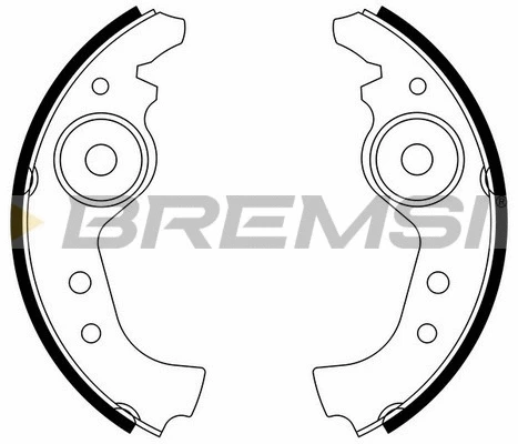 Jeu de mâchoires de frein BREMSI GF0290