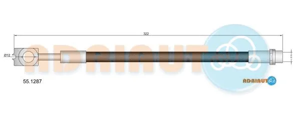 Flexible de frein ADRIAUTO 55.1287