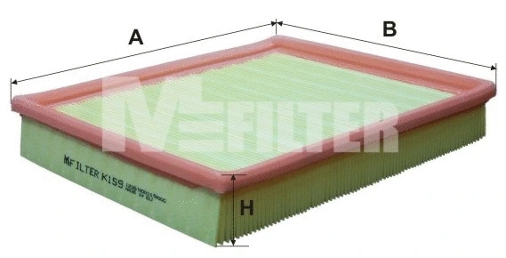Filtre à air MFILTER K 159