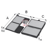 Filtre, air de l'habitacle SOFIMA S 3197 C