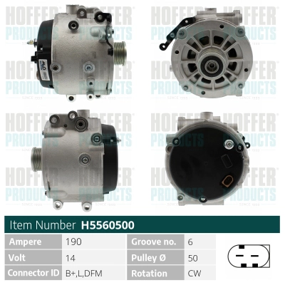 Alternateur HOFFER H5560500