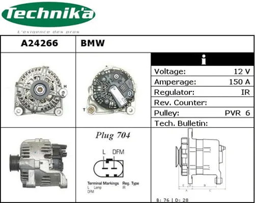 Alternateur Technika A24266