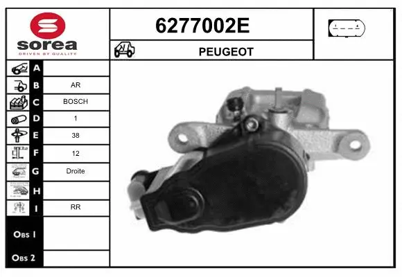 Étrier de frein STARTCAR 6277002E