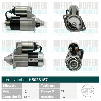 Démarreur HOFFER H5035187