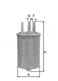 Filtre à carburant UNIFLUX FILTERS XN389