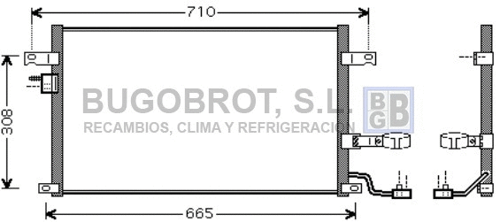 Condenseur, climatisation BUGOBROT 62-DW5056