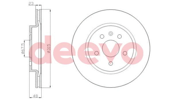 Disque de frein DEEVO BD22460