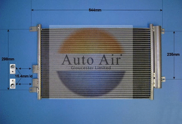 Condenseur, climatisation AUTO AIR GLOUCESTER 16-9694