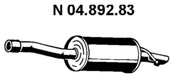 Silencieux arrière EBERSPÄCHER 04.892.83