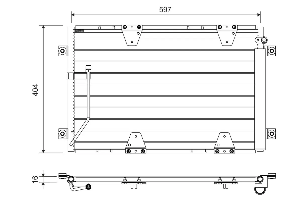 Condenseur, climatisation VALEO 822711