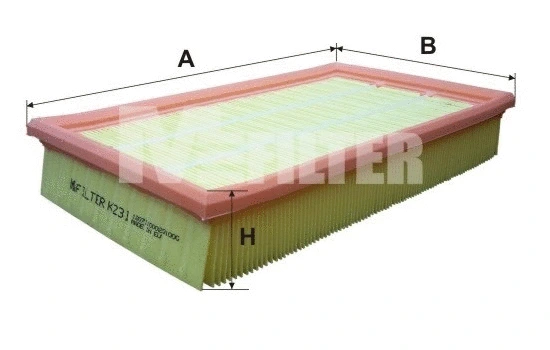 Filtre à air MFILTER K 231