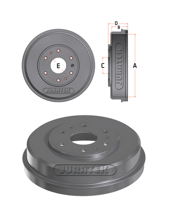 Tambour de frein JURATEK JDR062