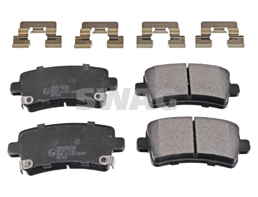 Kit de plaquettes de frein, frein à disque SWAG 40 11 6147