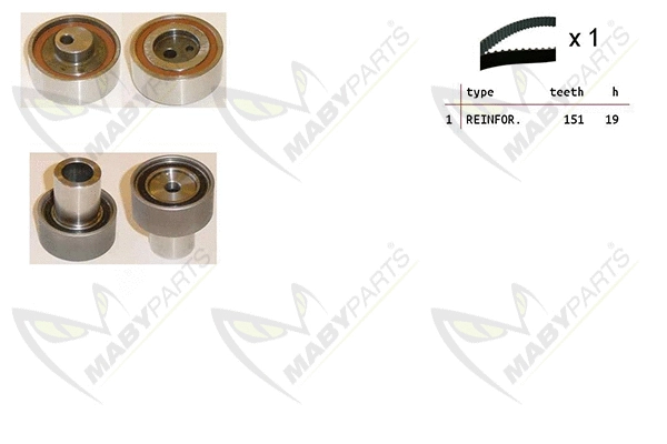 Kit de courroie crantée MABYPARTS OBK010359