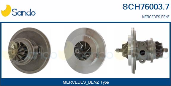 Groupe carter, turbocompresseur SANDO SCH76003.7