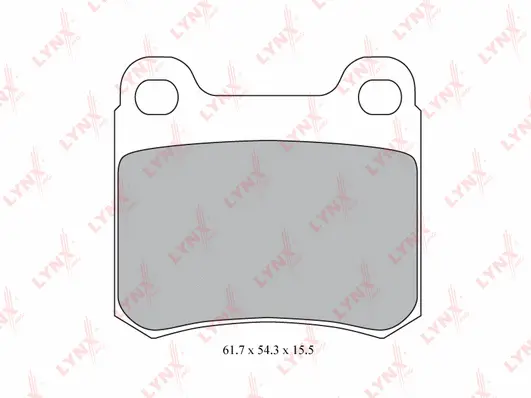 Kit de plaquettes de frein, frein à disque LYNXAUTO BD-5312