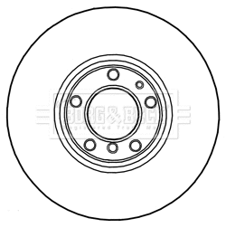 Disque de frein BORG & BECK BBD5745S