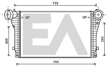 Refroidisseur d'air de suralimentation EACLIMA 36A77009