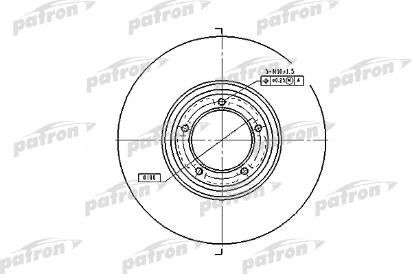Disque de frein PATRON PBD1642