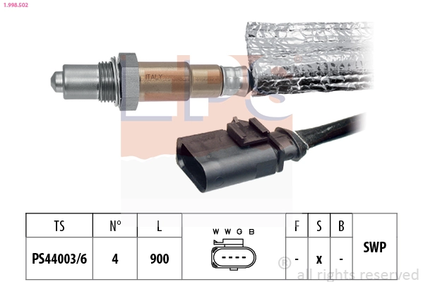 Sonde lambda EPS 1.998.502