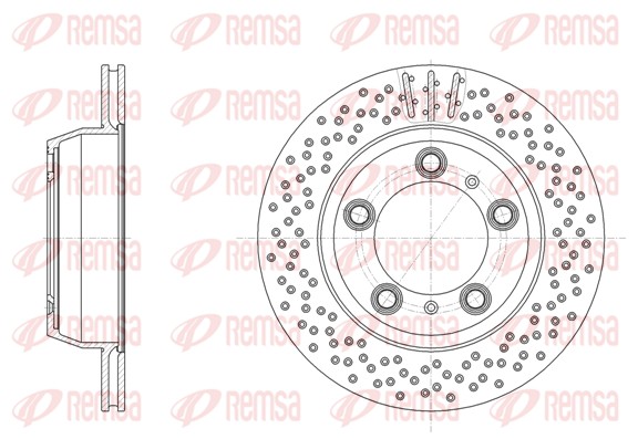Disque de frein REMSA 61864.10