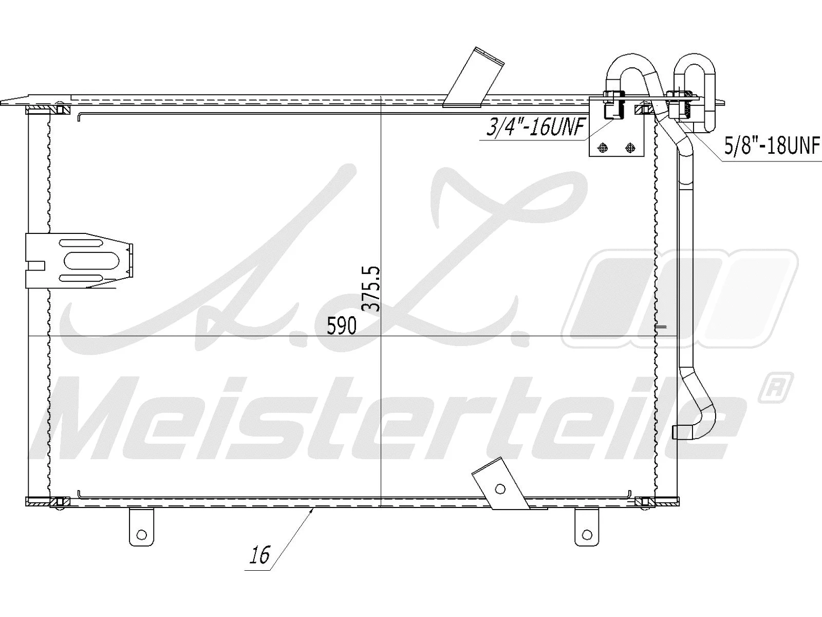 Condenseur, climatisation A.Z. Meisterteile AZMT-45-030-1366