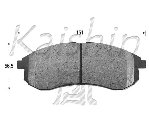 Kit de plaquettes de frein, frein à disque KAISHIN FK6123