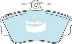 Kit de plaquettes de frein, frein à disque BENDIX-SEA DB1288 GCT