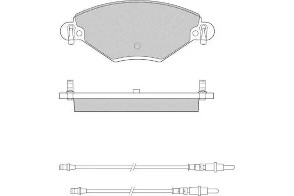 Kit de plaquettes de frein, frein à disque E.T.F. 12-0939