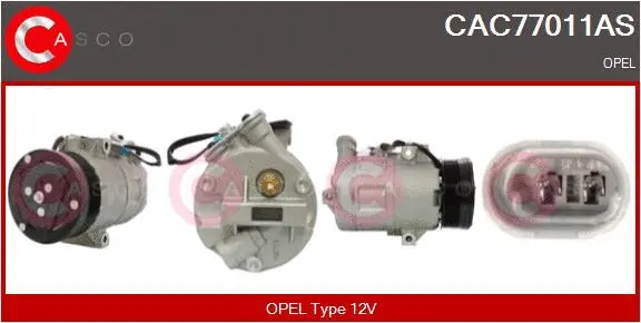 Compresseur, climatisation CASCO CAC77011AS