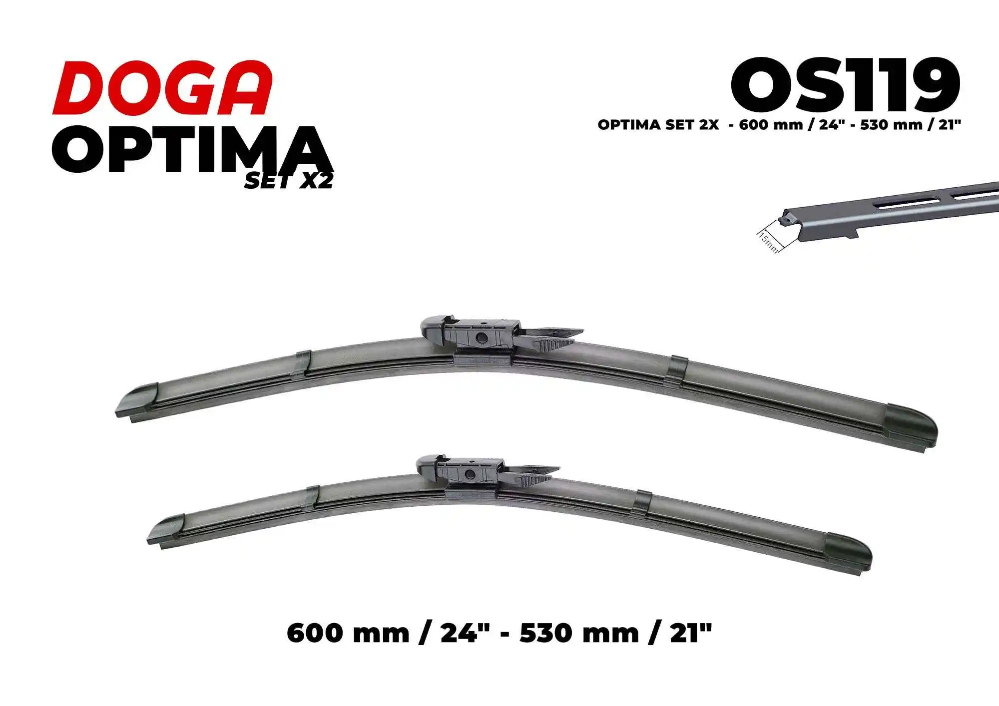 Balai d'essuie-glace DOGA OS119