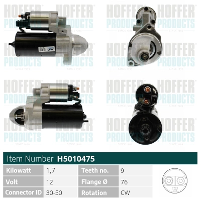Démarreur HOFFER H5010475