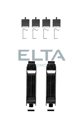 Kit d'accessoires, plaquette de frein à disque ELTA AUTOMOTIVE EA8807