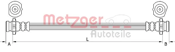 Flexible de frein METZGER 4111231