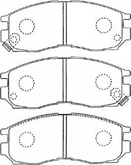 Kit de plaquettes de frein, frein à disque AISIN D1N035