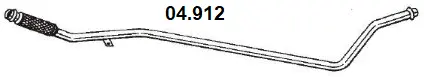 Tuyau d'échappement NOVAK 04.912
