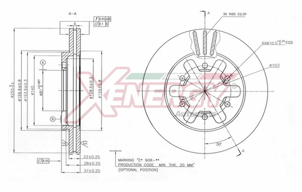 Disque de frein AP XENERGY X602844