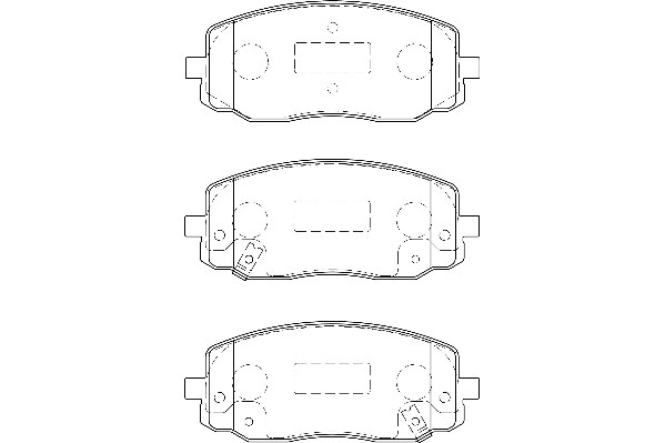 Kit de plaquettes de frein, frein à disque Omnicraft 2135018