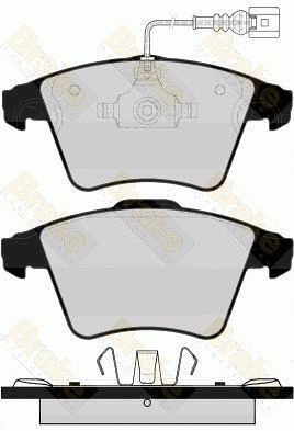 Kit de plaquettes de frein, frein à disque Brake ENGINEERING PA1569