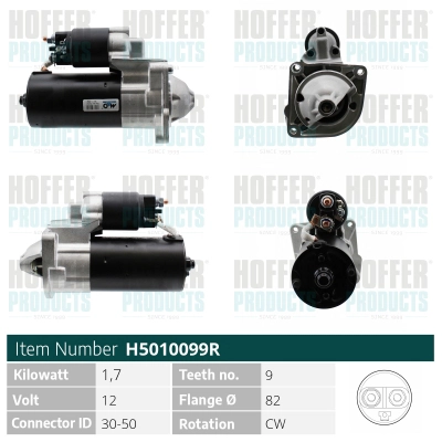 Démarreur HOFFER H5010099R