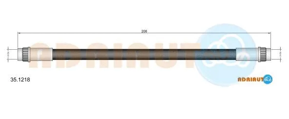Flexible de frein ADRIAUTO 35.1218