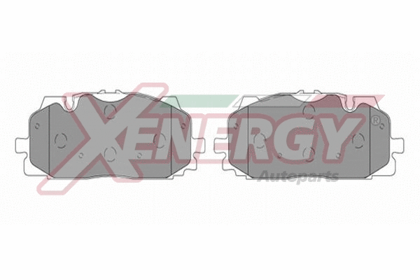Kit de plaquettes de frein, frein à disque AP XENERGY X41350