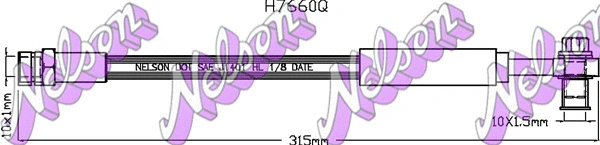 Flexible de frein KAWE H7660Q
