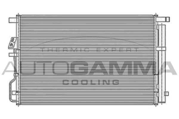 Condenseur, climatisation AUTOGAMMA 107796