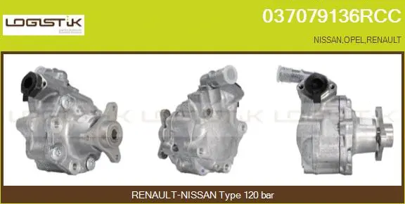 Pompe hydraulique, direction LGK 037079136RCC