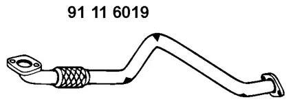 Tuyau d'échappement EBERSPÄCHER 91 11 6019